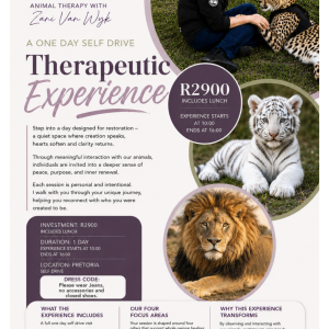 Animal Therapy with Zani Van Wyk